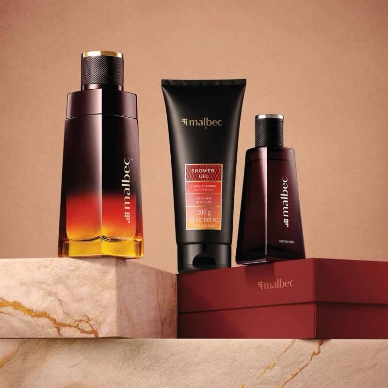 Kit Presente Malbec X 3 itens - oboticario - Cuidados com o Corpo